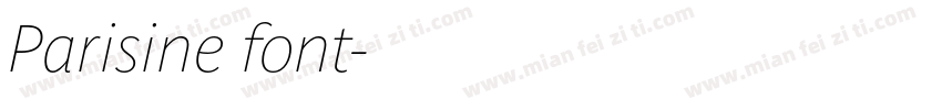 Parisine font字体转换